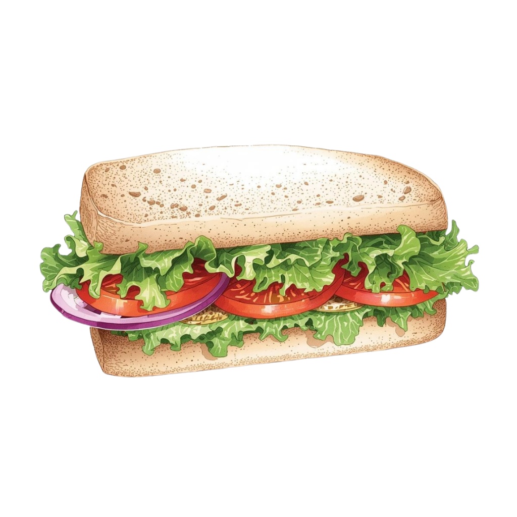 【背景透過PNG】カフェを彩る・水彩食材クリップアート10点セット