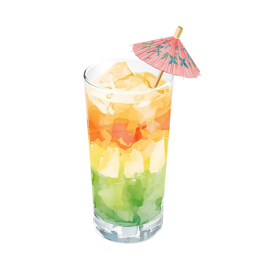 【水彩風】海辺のカフェを彩る食材クリップアート20点セット