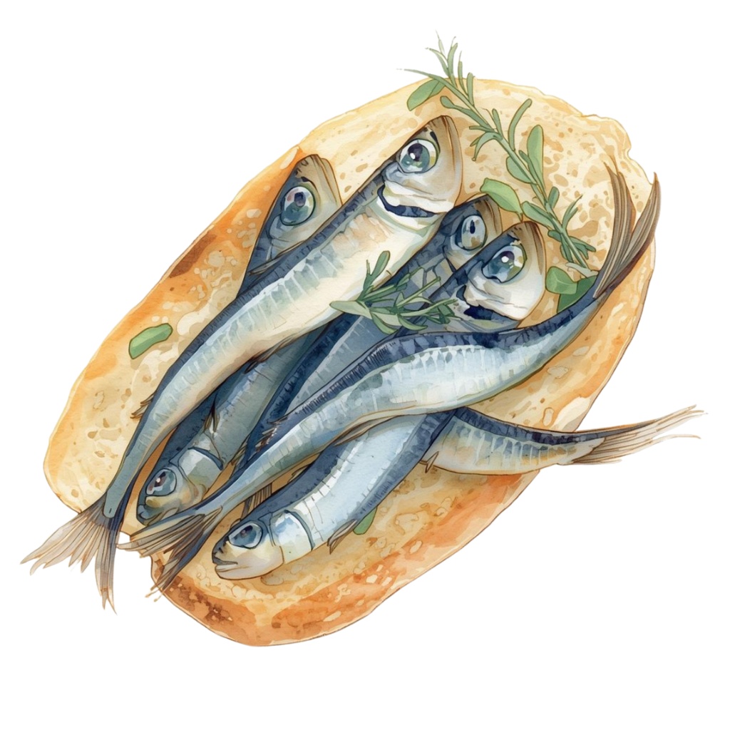 【水彩風】海辺のカフェを彩る食材クリップアート20点セット