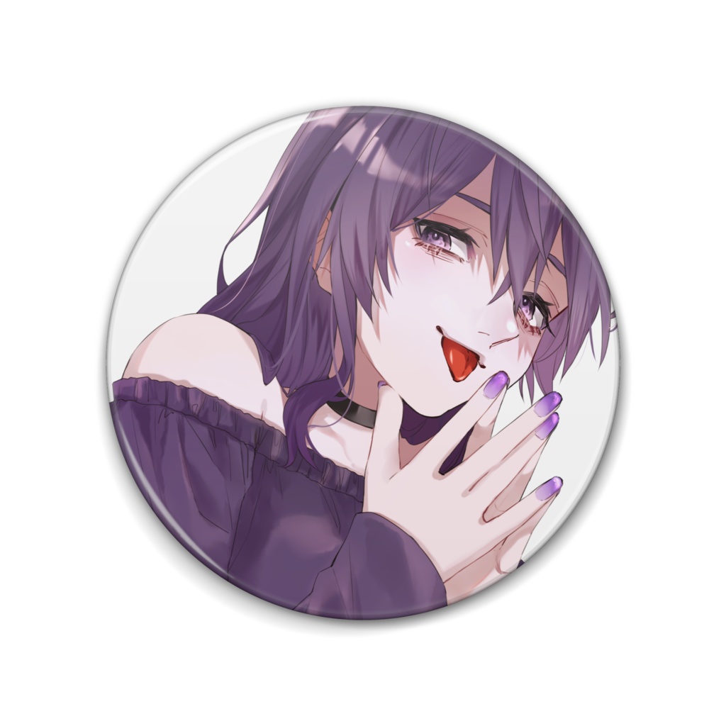 野神奏缶バッジ（等身）