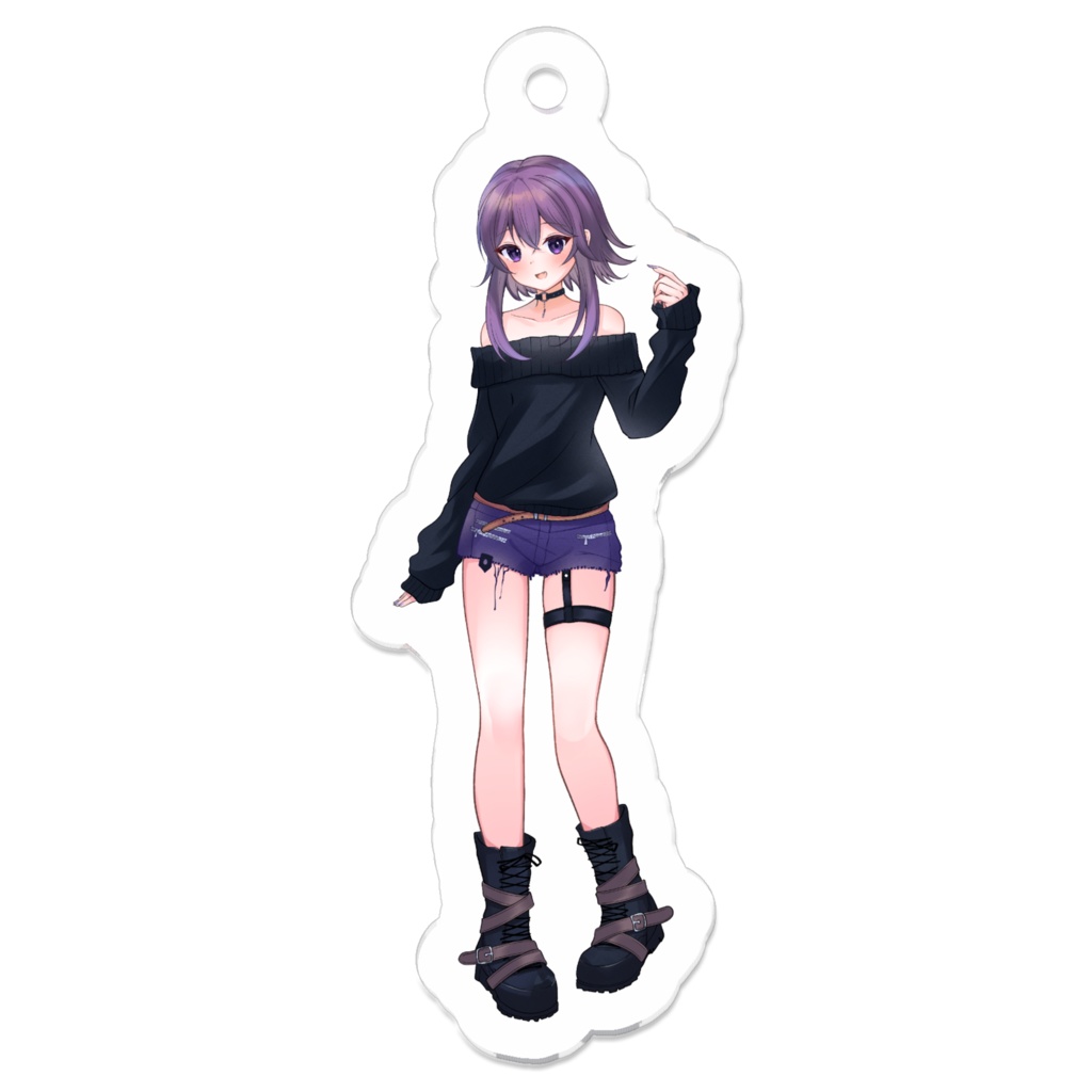 黒ニットアクキー（笑顔）