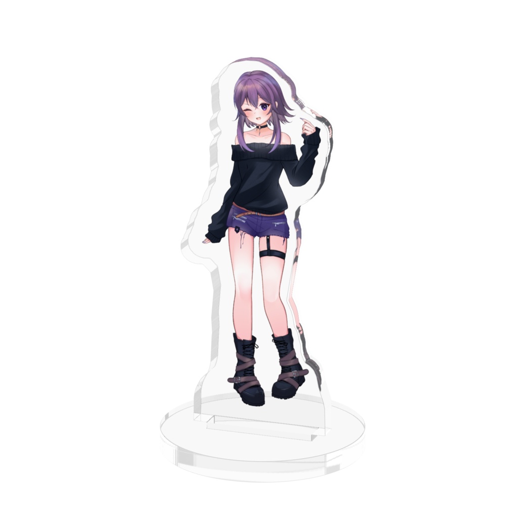 黒ニットアクスタ（笑顔）