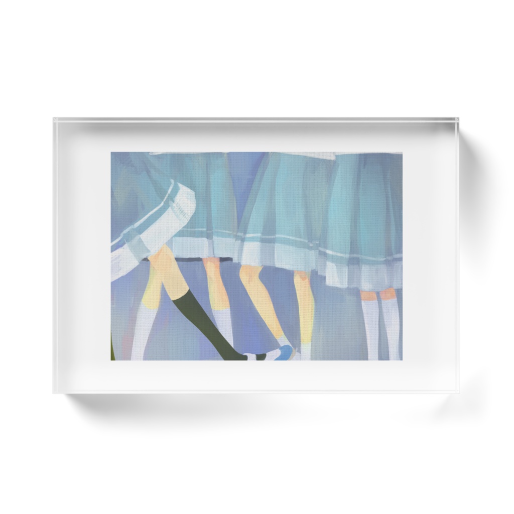 南中カルテット合同「ポリフォニー」の表紙のアクリルブロック