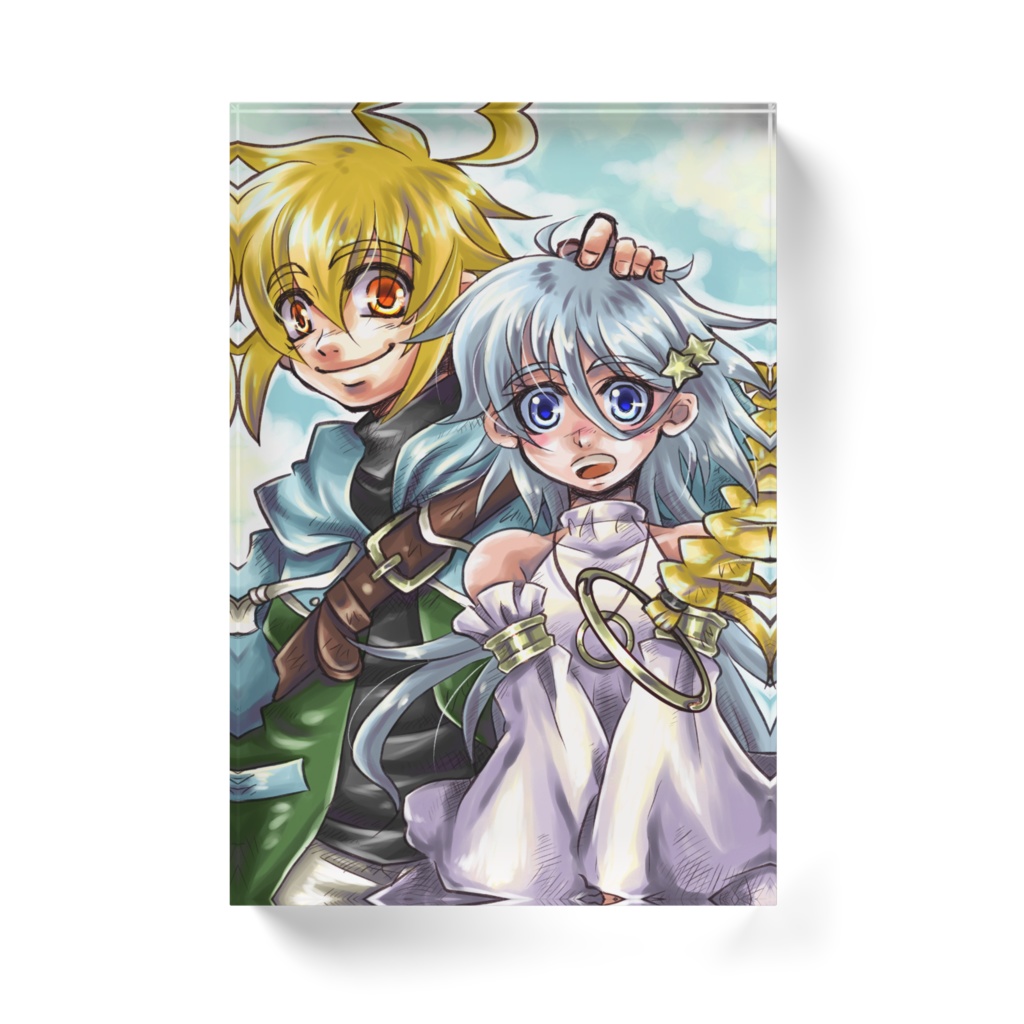 空色アクリルブロック