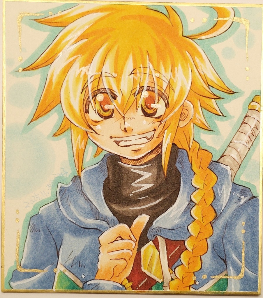 オリジナル色紙