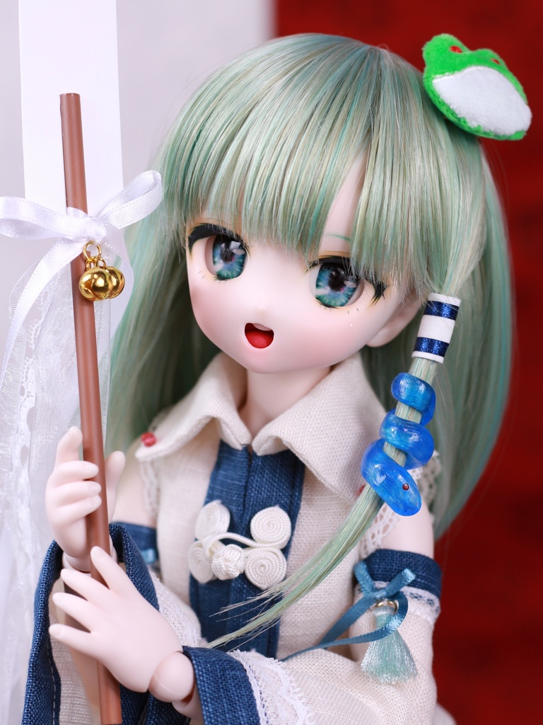 東方project 東風谷早苗 DDH-27 SW カスタムヘッド＋MDDボディ+衣装一式＋ウイッグ＋靴　東方ドール