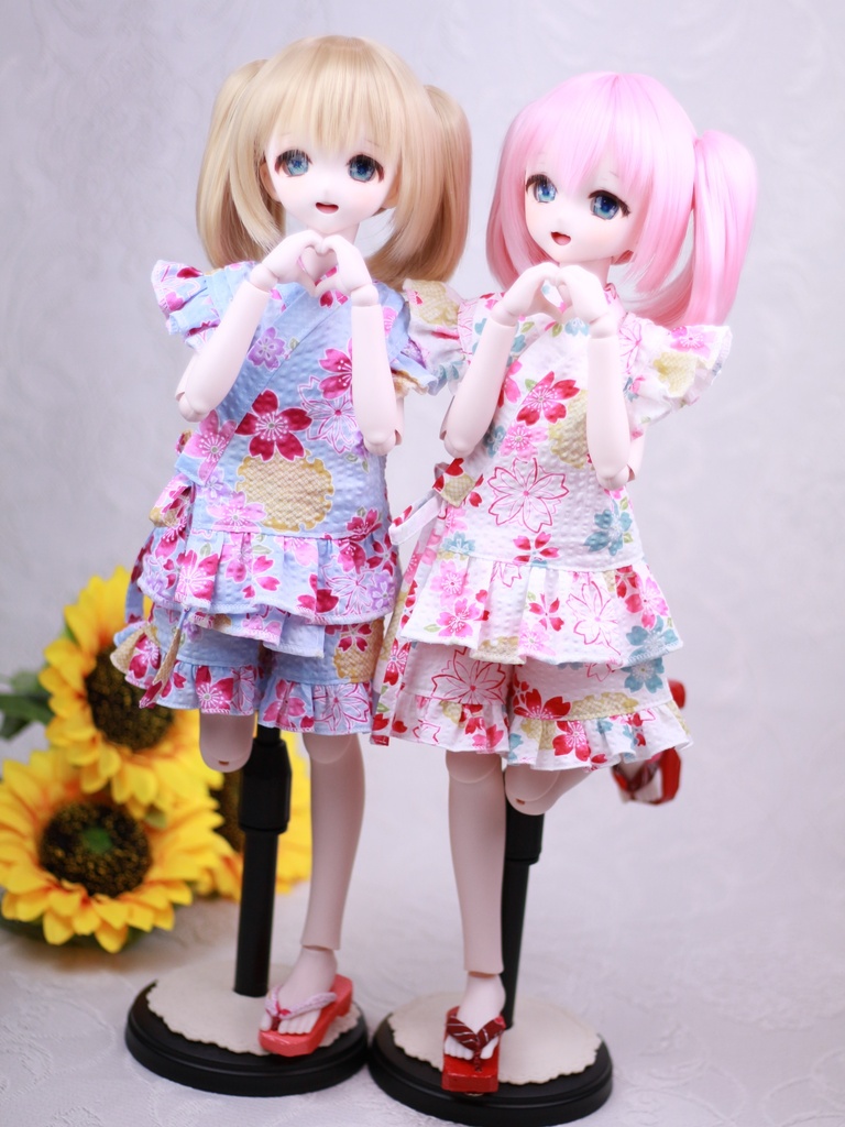 MDDサイズ　桜ノ甚平セット