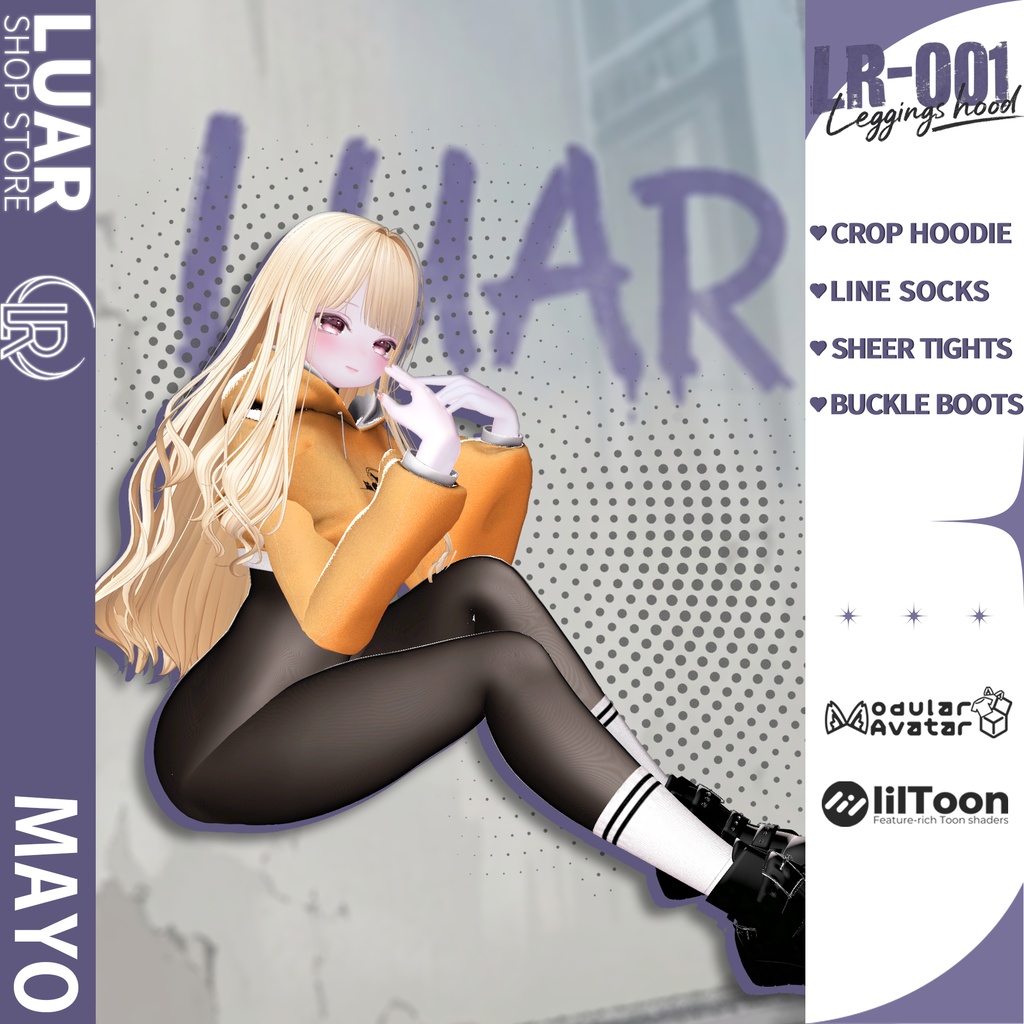 【17 Avatars】 LR-001 ✨Leggings hood✨