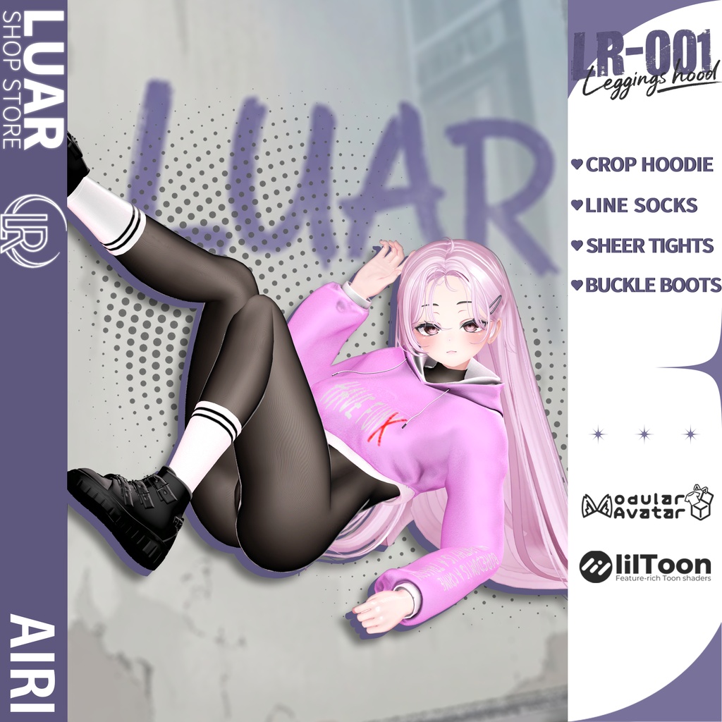 【17 Avatars】 LR-001 ✨Leggings hood✨