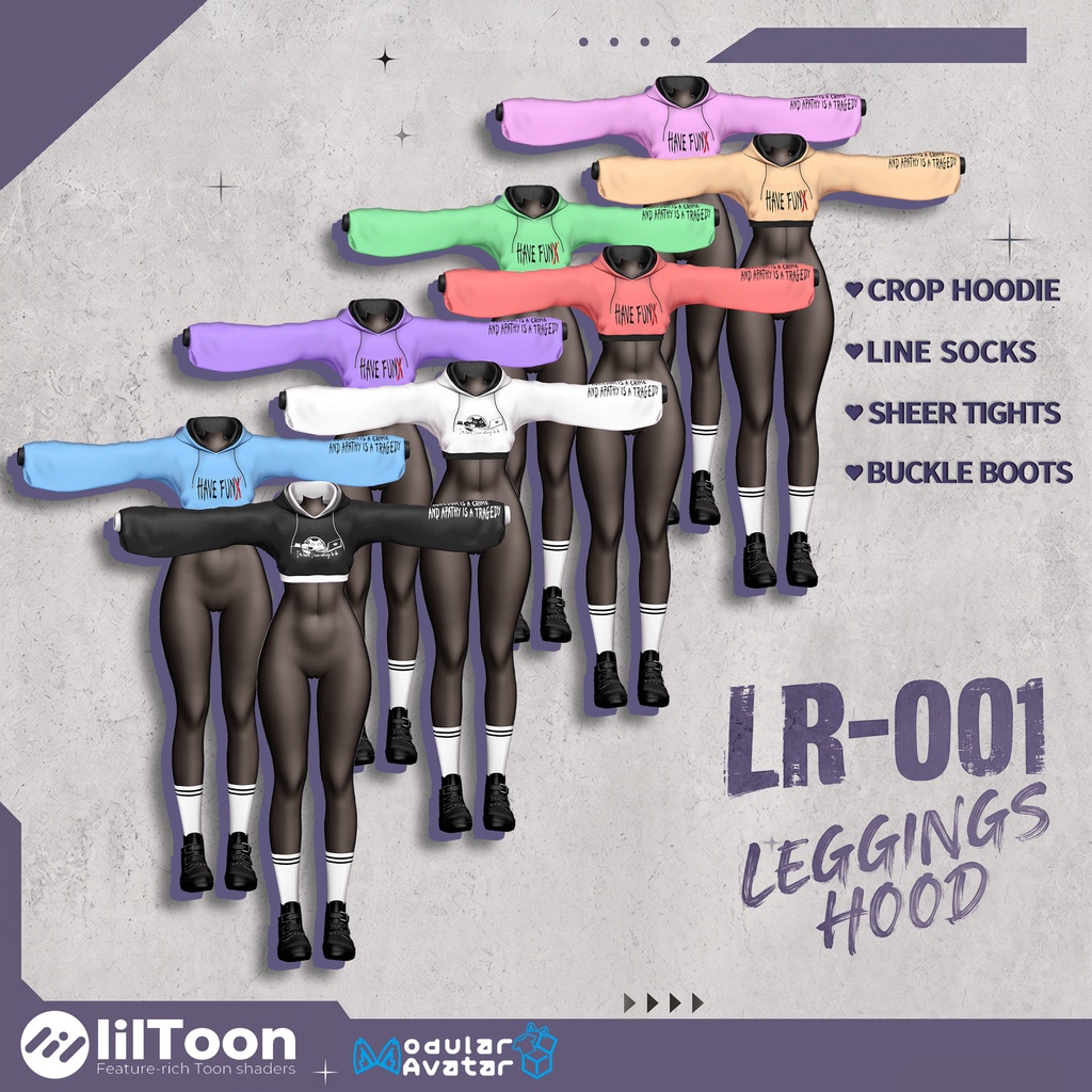 【17 Avatars】 LR-001 ✨Leggings hood✨