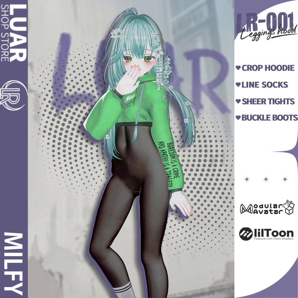 【17 Avatars】 LR-001 ✨Leggings hood✨