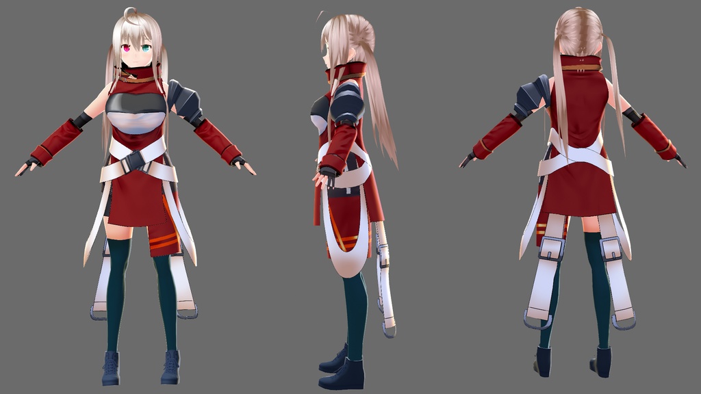 首のところ破れてますよ服+変な布ついてるミニスカ