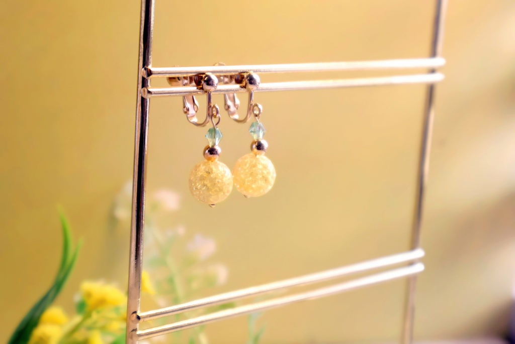 《檸檬の息吹 – 陽光のひかり – イヤリング》