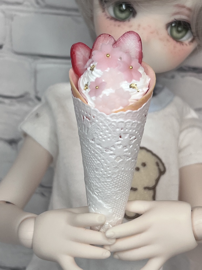 【期間限定】桜いちごクレープ