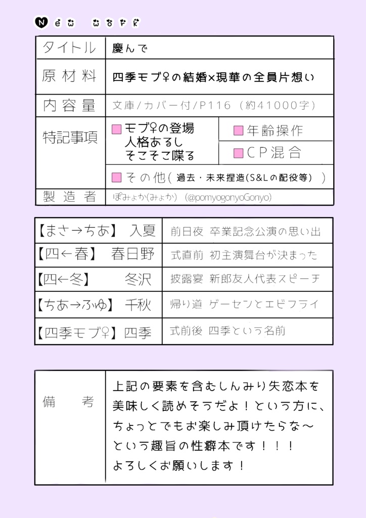 【現華複CP】慶んで