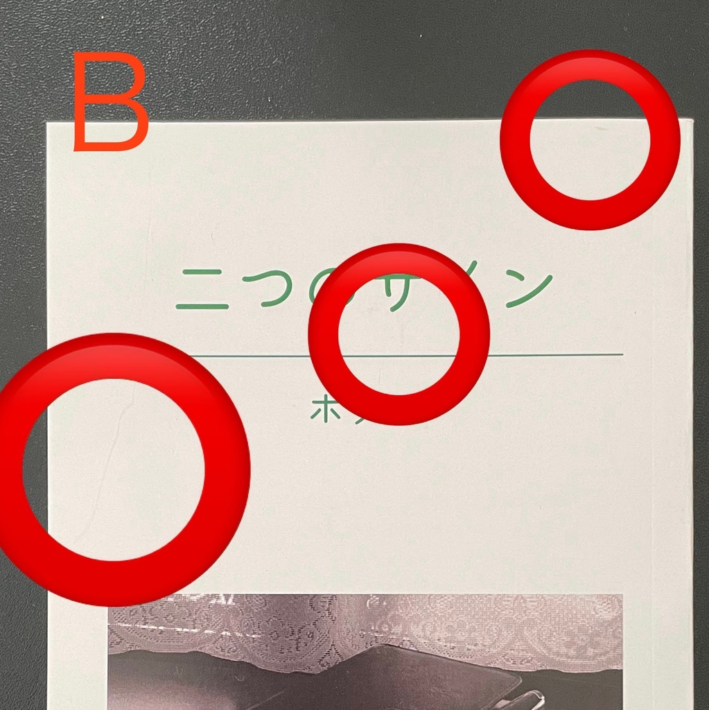 【ワケあり品】二つのサイン【あんしんBOOTHパック】