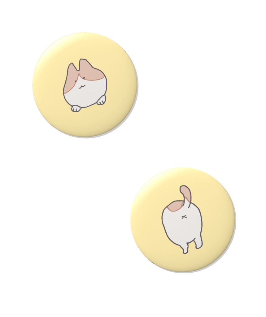 缶バッジ - ねこ