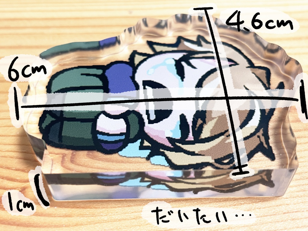 ステージ移動の間に要らんこと思い出している人のアクリルブロック