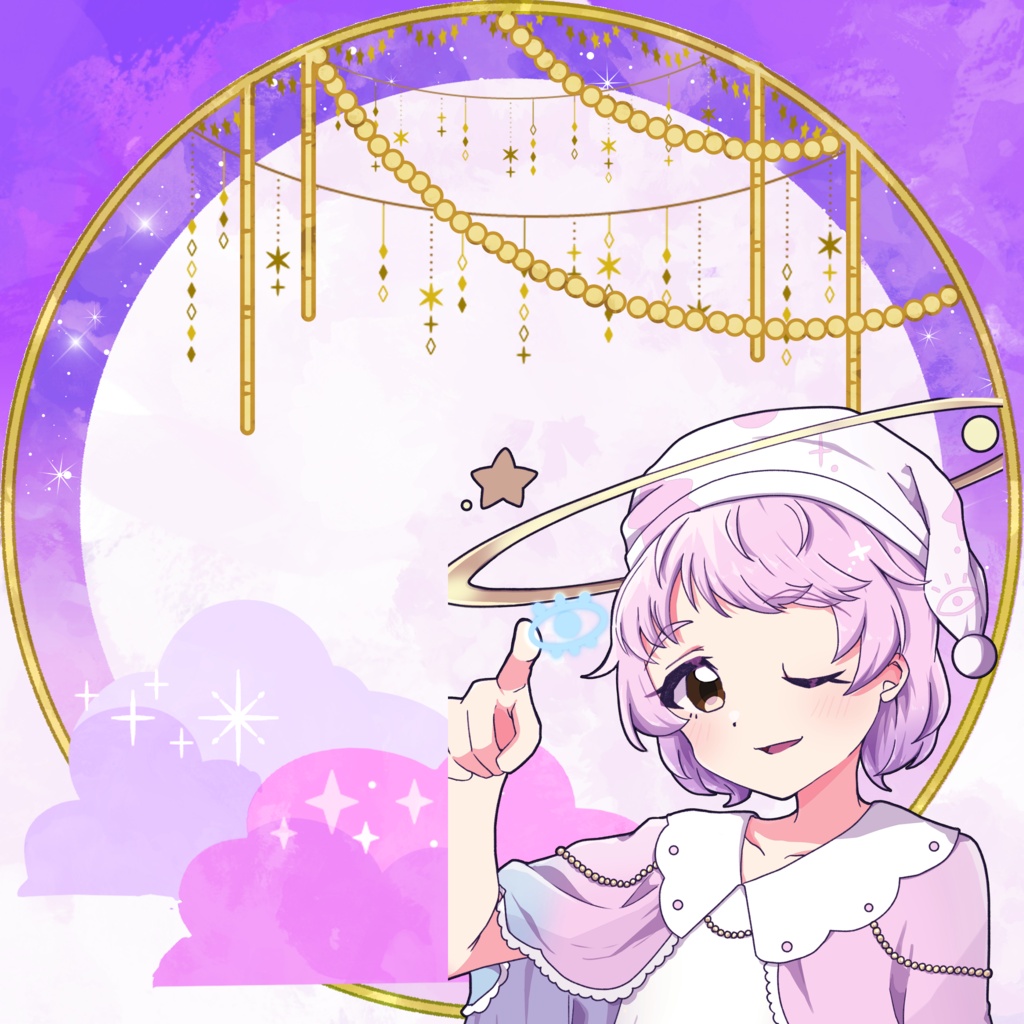 【無料】ゆめごこちアイコンフレーム【IRIAM】