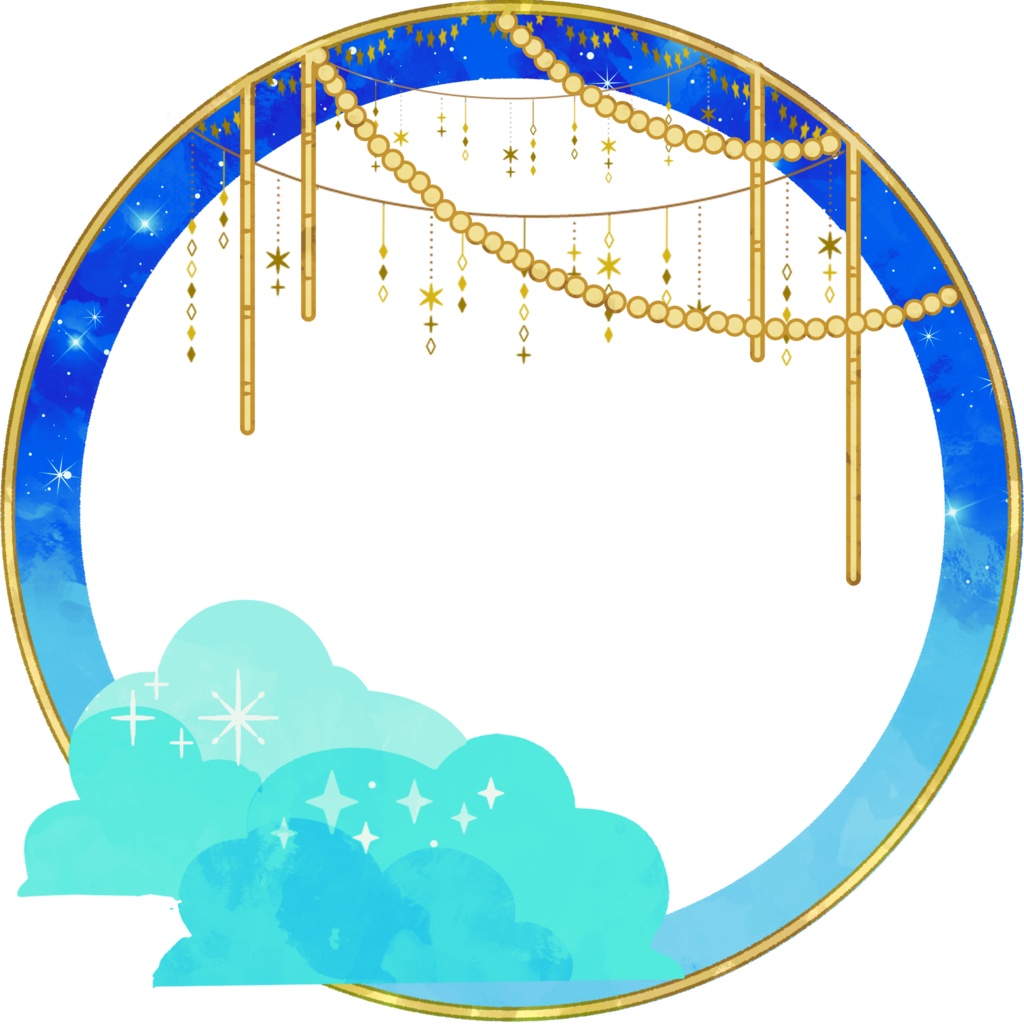 【無料】ゆめごこちアイコンフレーム【IRIAM】