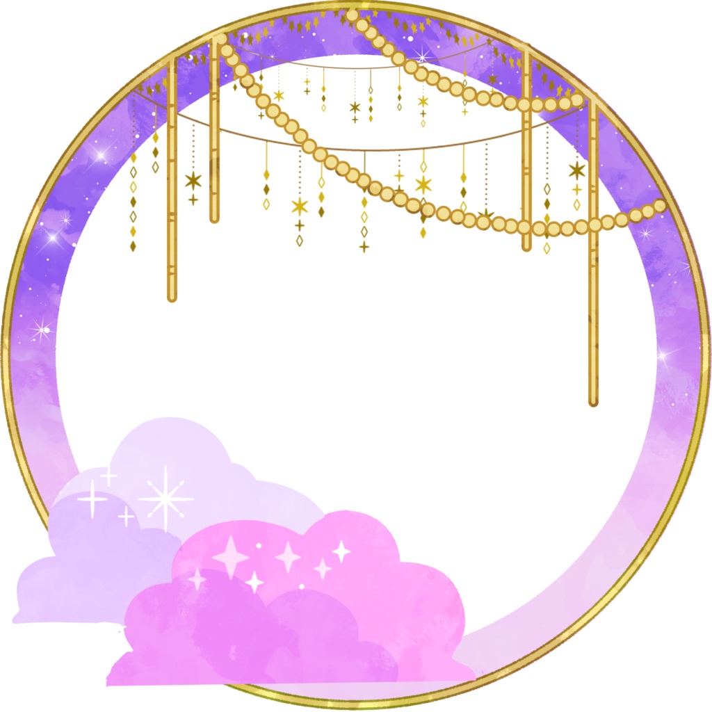 【無料】ゆめごこちアイコンフレーム【IRIAM】