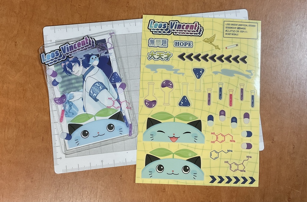 【にじそうさく09】レオス博士非公式グッズ&漫画