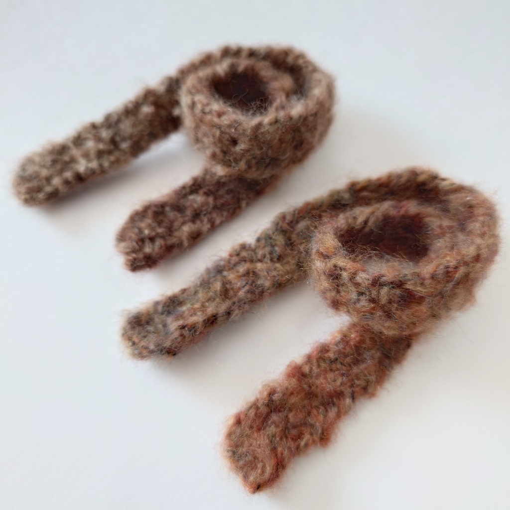 手編みぬいマフラー