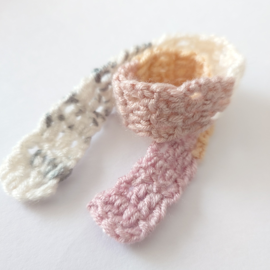 手編みぬいマフラー