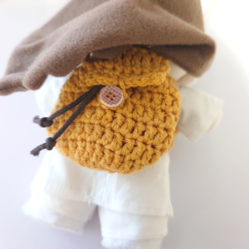 手編みぬいリュック/玩偶背包/mochila para muñecas