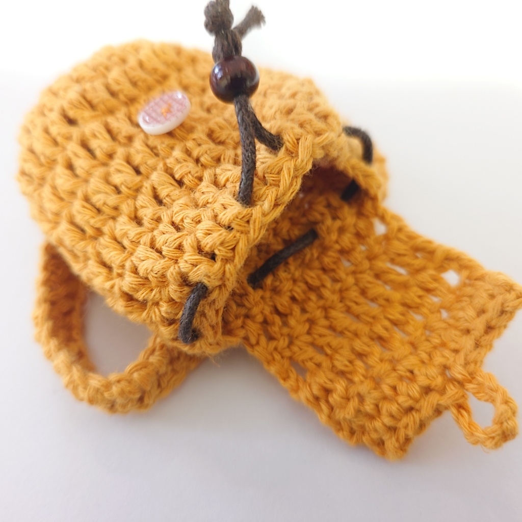 手編みぬいリュック/玩偶背包/mochila para muñecas