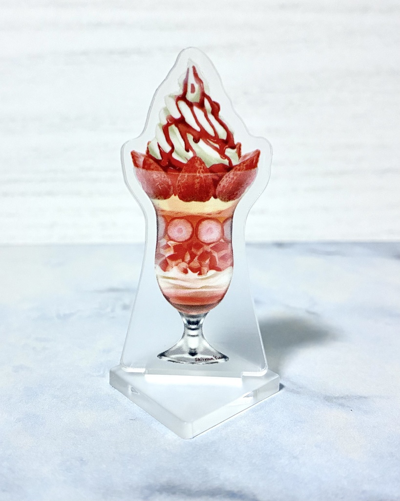 AK-03 アクリルスタンド　イチゴパフェ