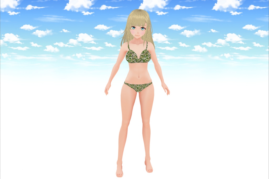 【VRoid用】迷彩柄キャンパーテクスチャセット(VRoid β版と正式版用を同梱)