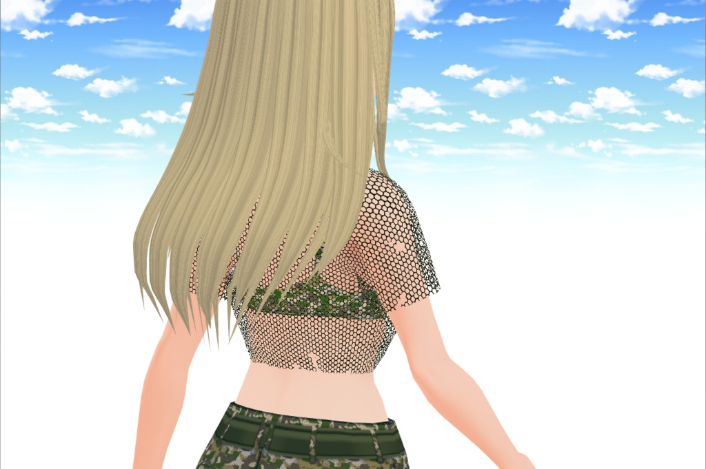 【VRoid用】迷彩柄キャンパーテクスチャセット(VRoid β版と正式版用を同梱)