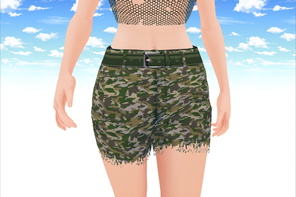 【VRoid用】迷彩柄キャンパーテクスチャセット(VRoid β版と正式版用を同梱)