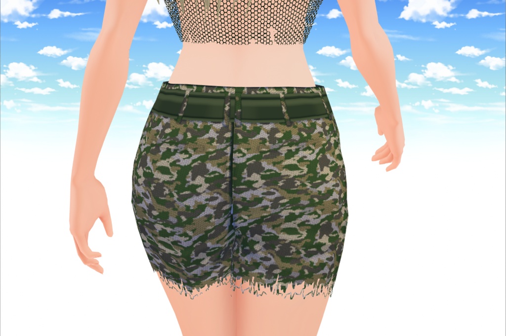 【VRoid用】迷彩柄キャンパーテクスチャセット(VRoid β版と正式版用を同梱)