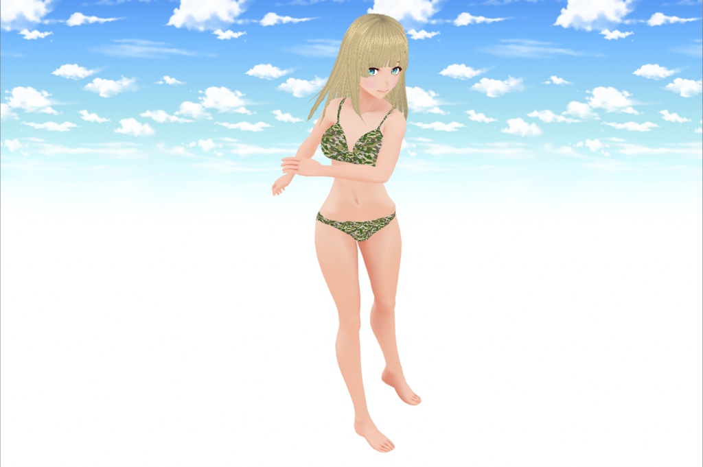 【VRoid用】迷彩柄キャンパーテクスチャセット(VRoid β版と正式版用を同梱)