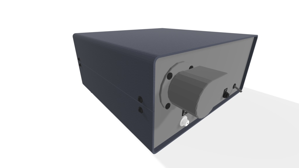 短波帯アマチュア無線トランシーバ(3Dモデル)