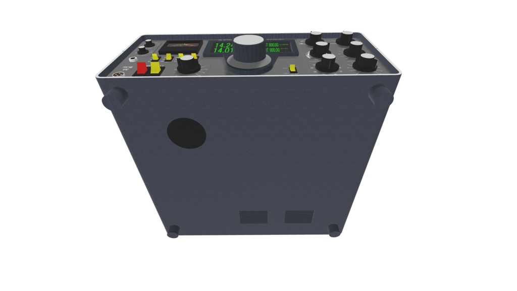 短波帯アマチュア無線トランシーバ(3Dモデル)