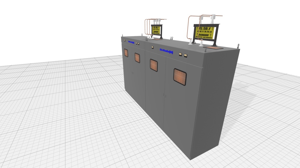 中波・短波業務局用無線送信機(3Dモデル)