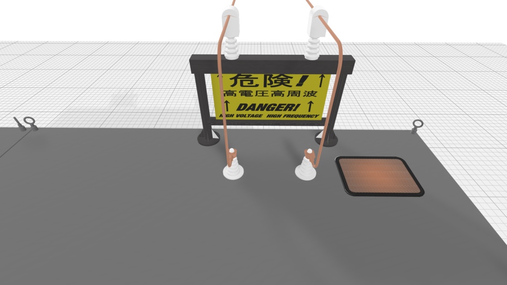 中波・短波業務局用無線送信機(3Dモデル)