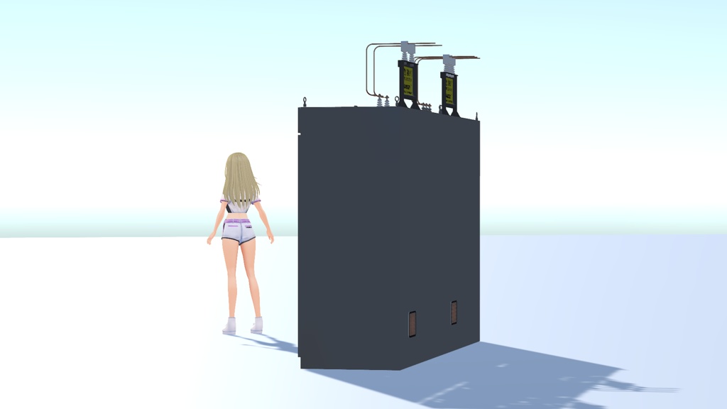 中波・短波業務局用無線送信機(3Dモデル)