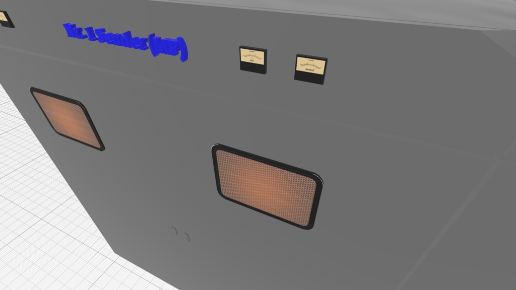 中波・短波業務局用無線送信機(3Dモデル)