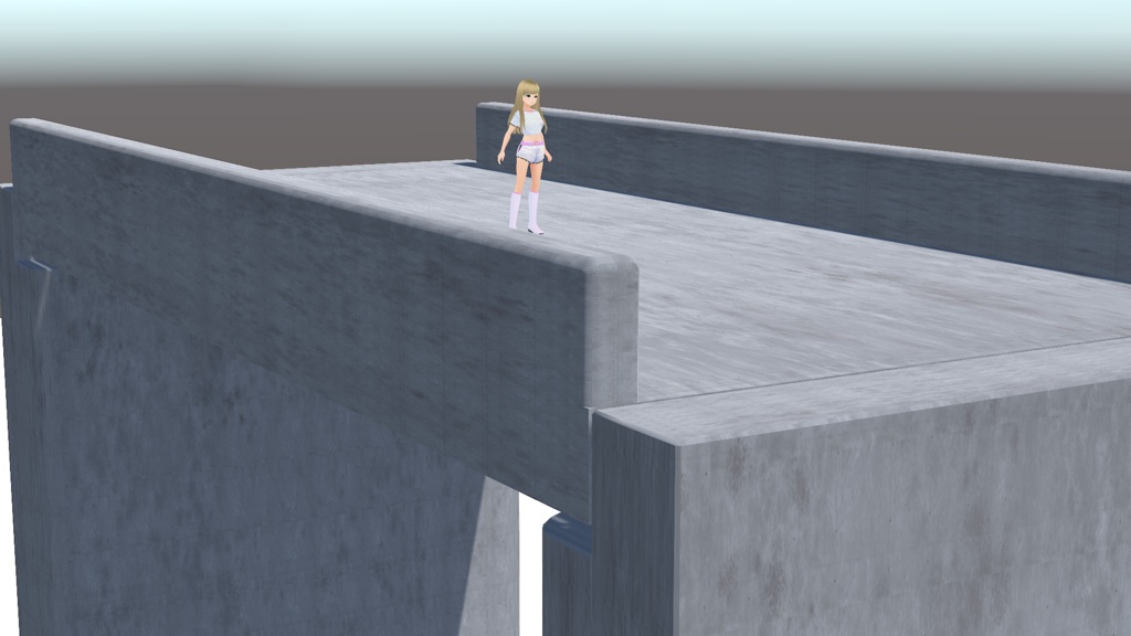 <<3D-MODEL>>Bridge;Concrete(Span15m)