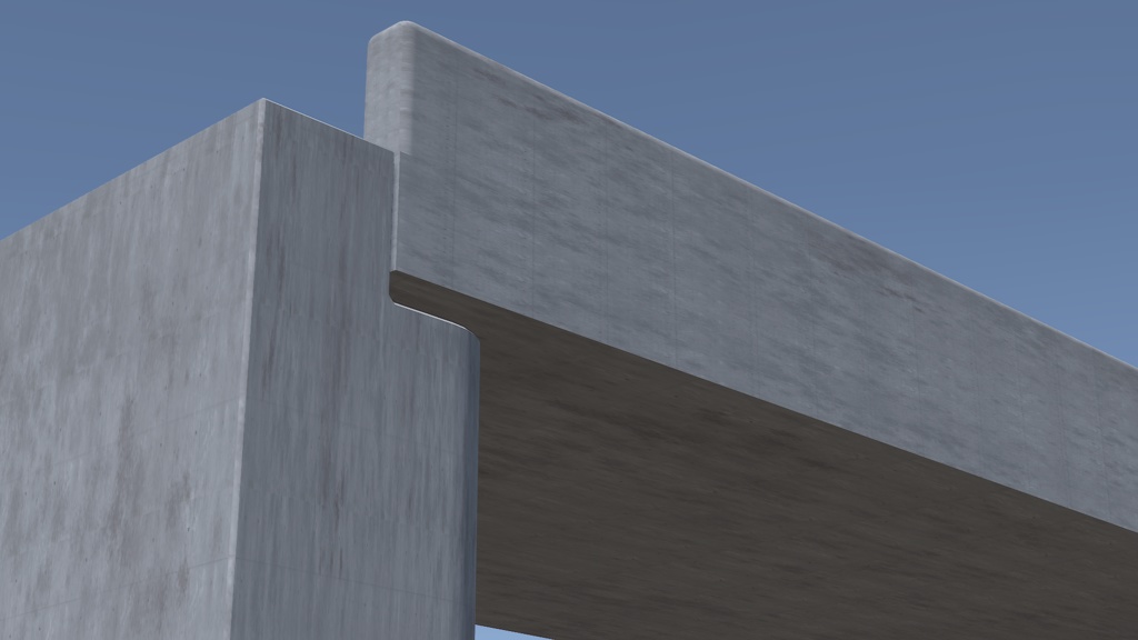 <<3D-MODEL>>Bridge;Concrete(Span15m)