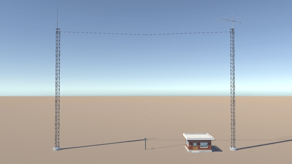 アマチュア無線小屋3Dモデルキット(Ham_Radio_Shack_3D_Model_Kits)