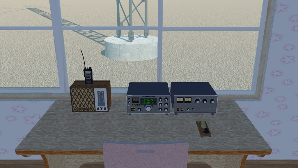 アマチュア無線小屋3Dモデルキット(Ham_Radio_Shack_3D_Model_Kits)