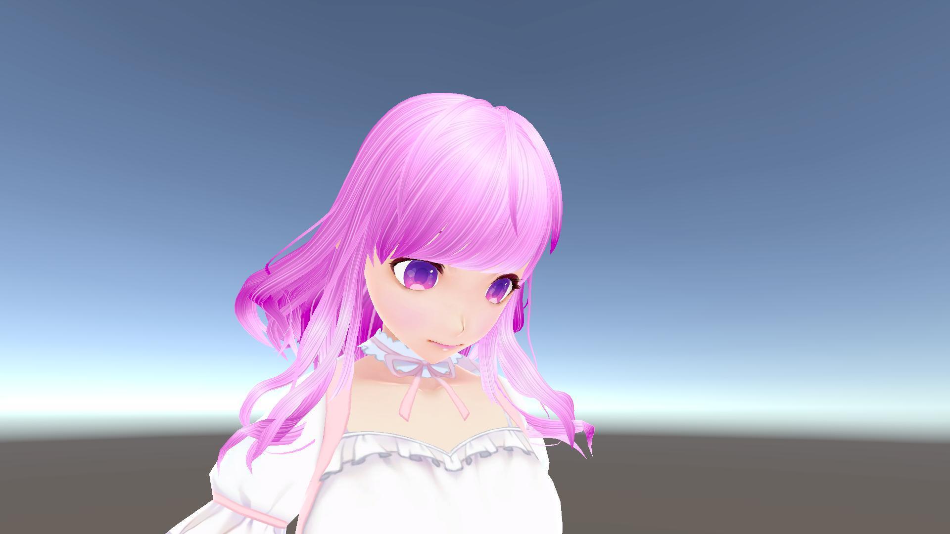 Pink Hair Unity Hair Halo Shader For Light Color Unity Assets(異方性反射天使の輪)※実験成果物 - kawaii ...