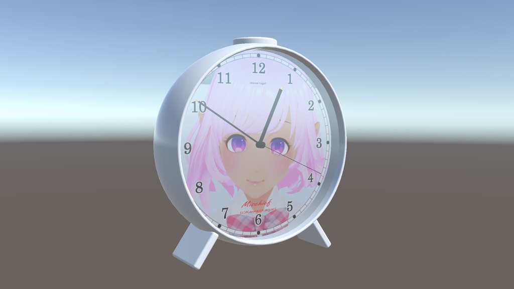 アナログ置き時計 Unity Project