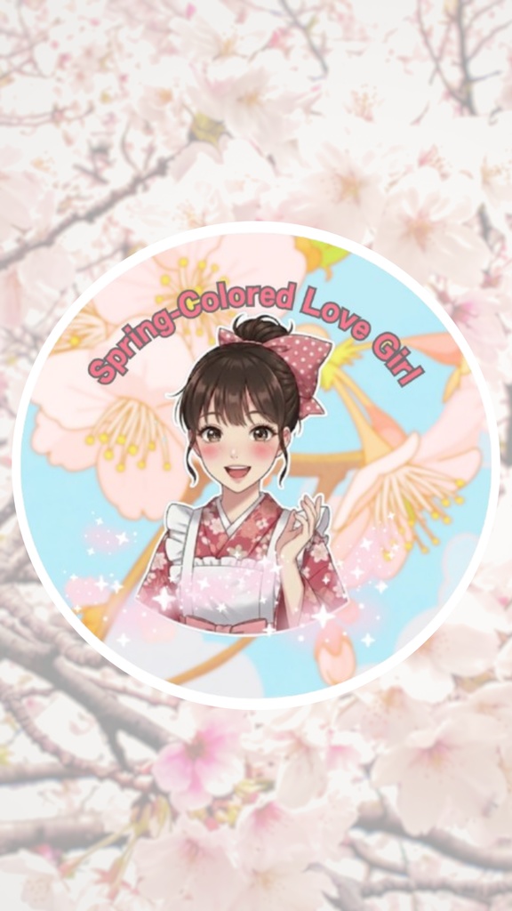 着物女子ラブ_スマホ壁紙