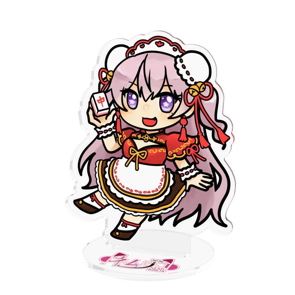 チャイナちびネムリコ アクリルスタンド10*10cm